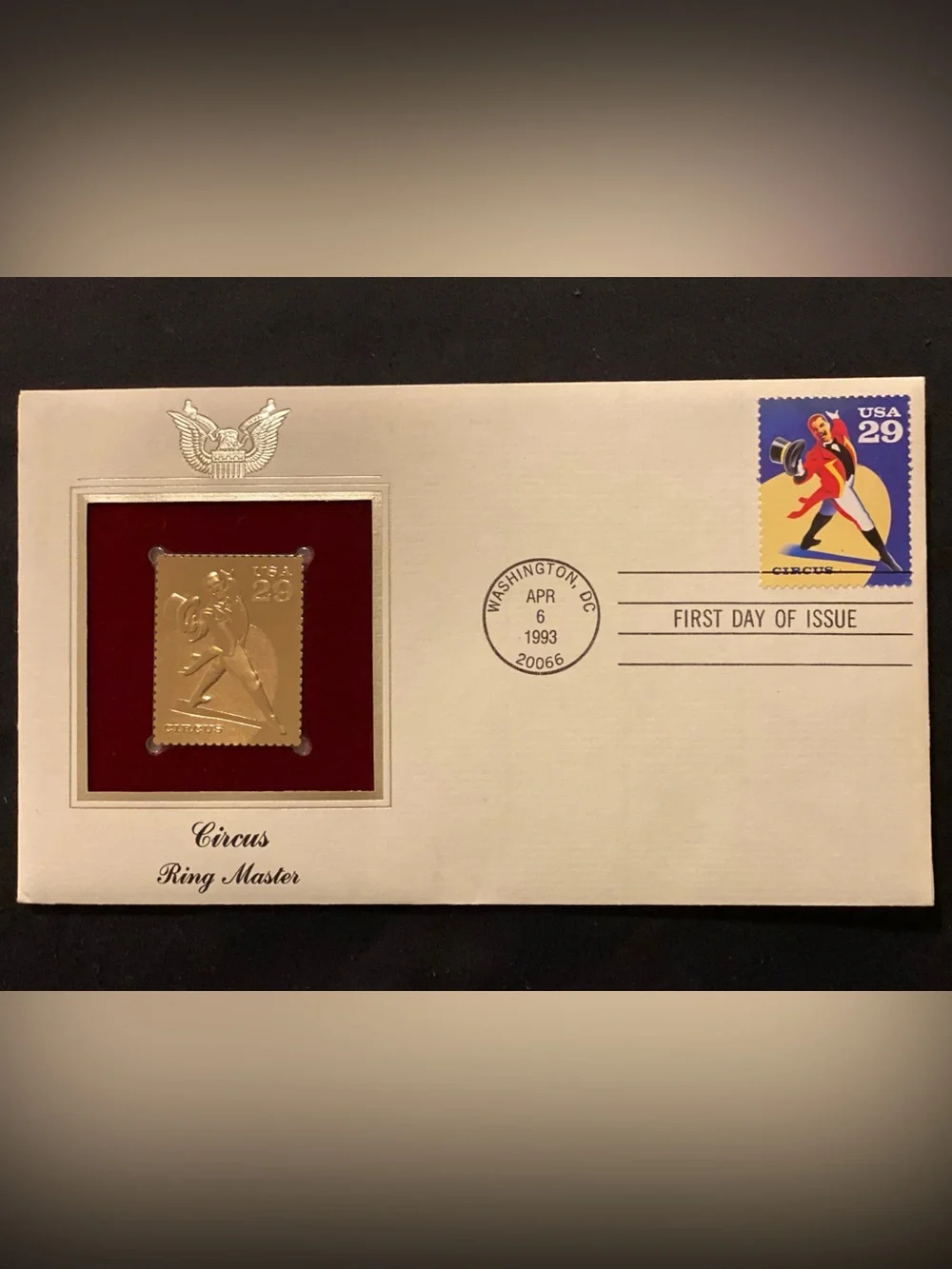 Gold Commemorative Stamp Plaque - Gold